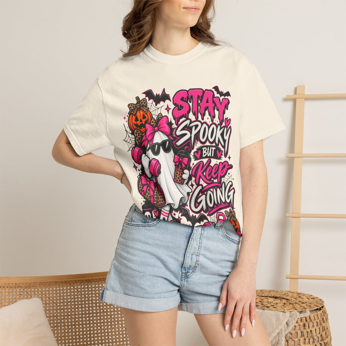 Stay Spooky But Keep Going Graphic T-Shirt
