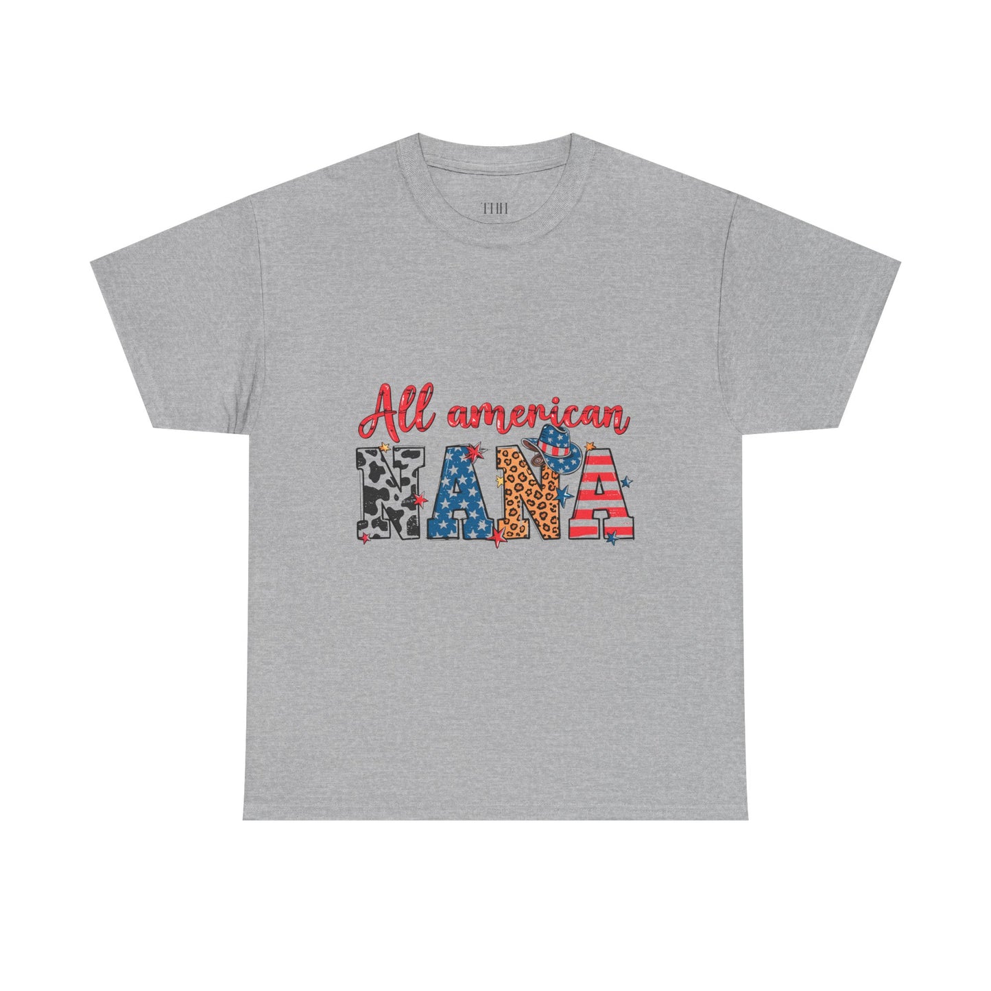 All American Nana T-Shirt — Patriotic Grandma Tee (Fourth of July Gift)