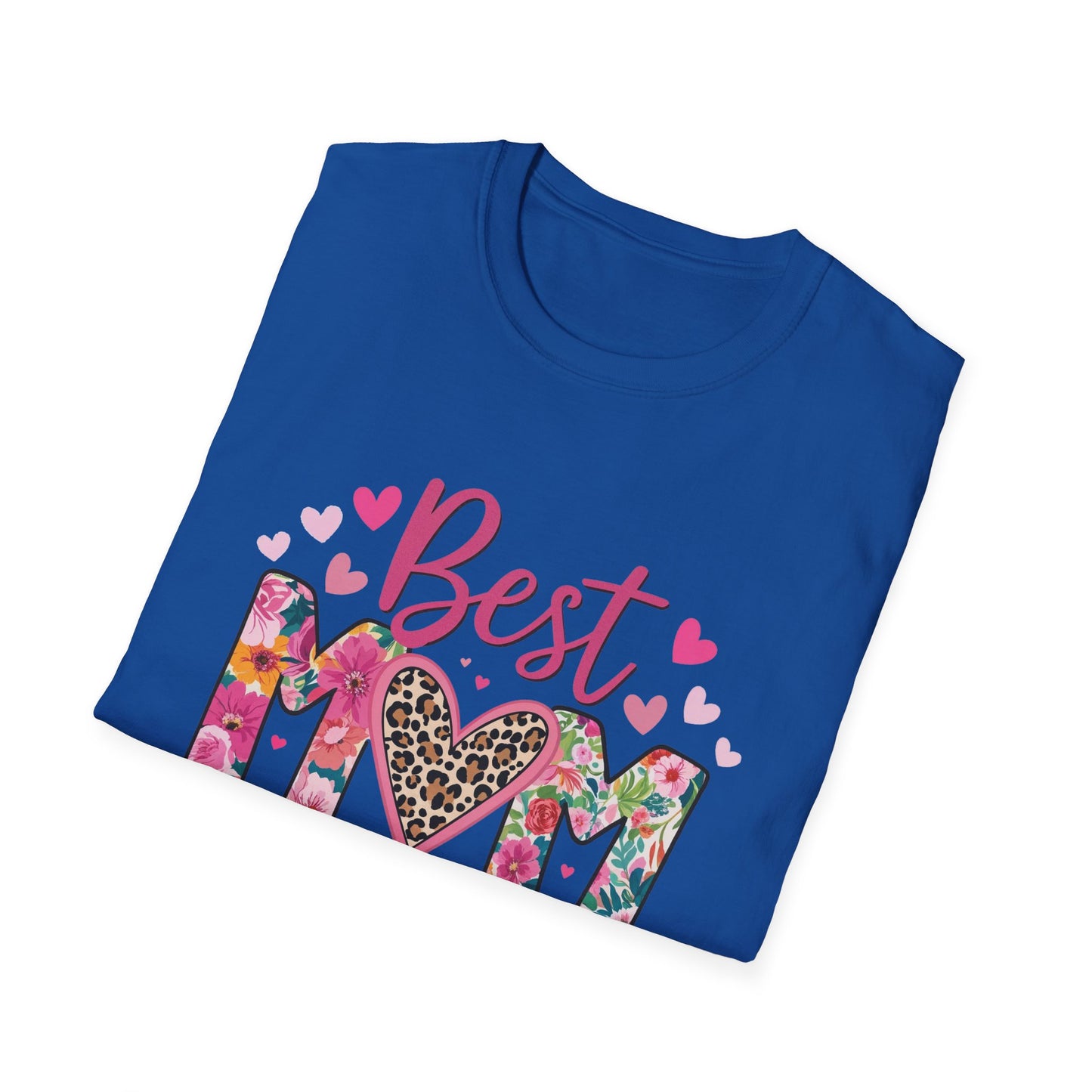 Best Mom Ever T-Shirt — Floral & Leopard Heart Mother's Day Tee