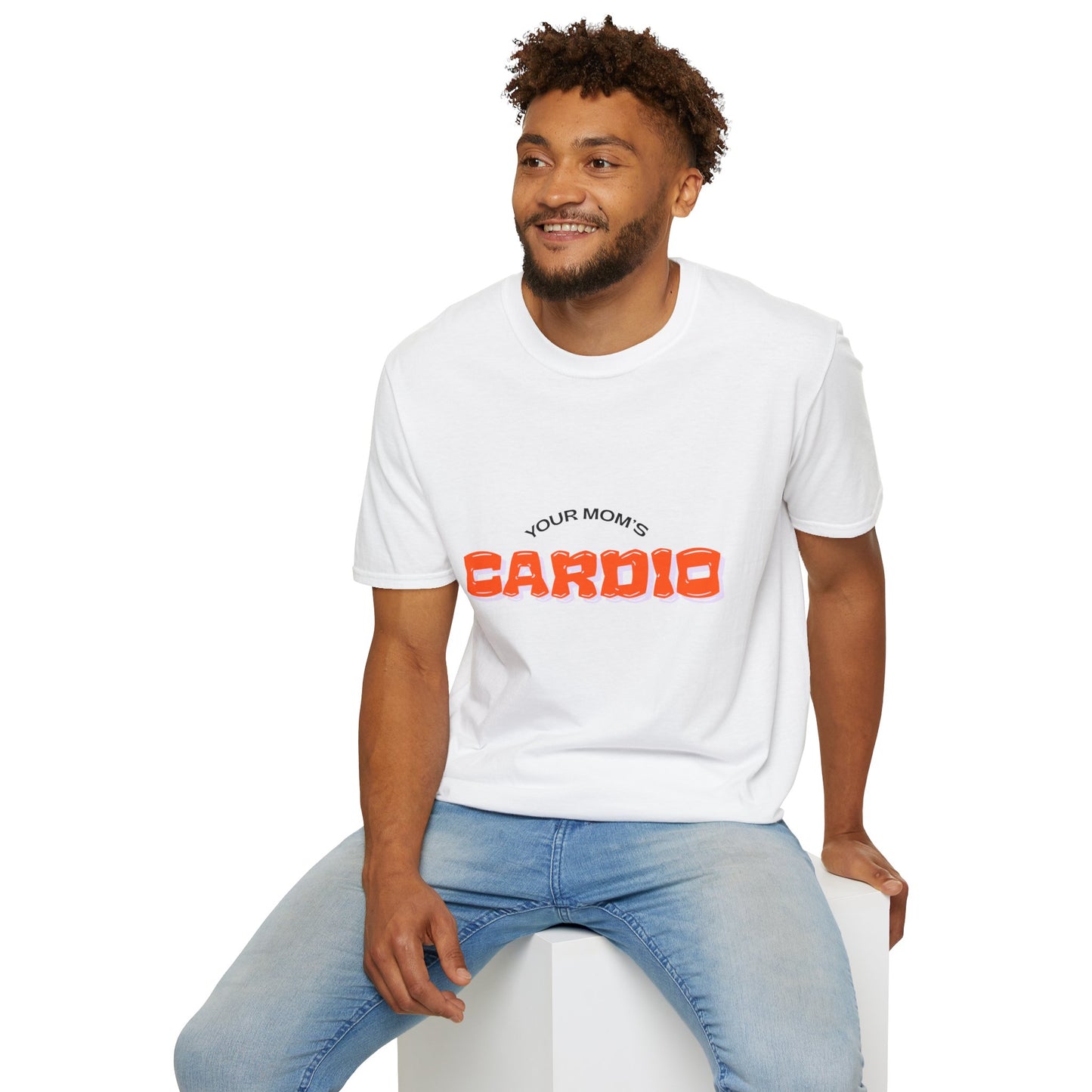 T‑Shirt — "Your Mom's Cardio" Funny Gym Tee