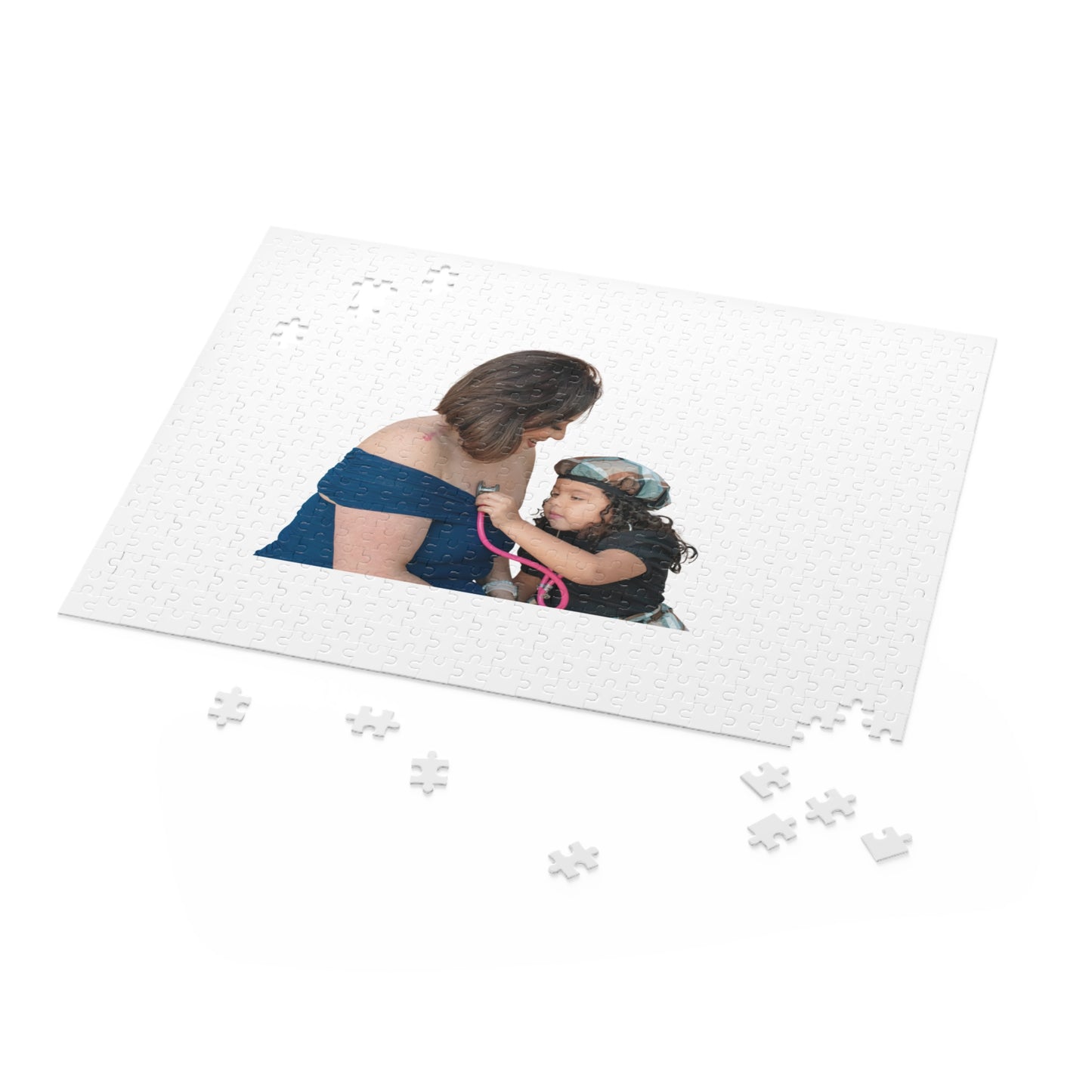 Personalized Photo Puzzle – Mom and Child Keepsake Jigsaw (120/252/500 pieces)