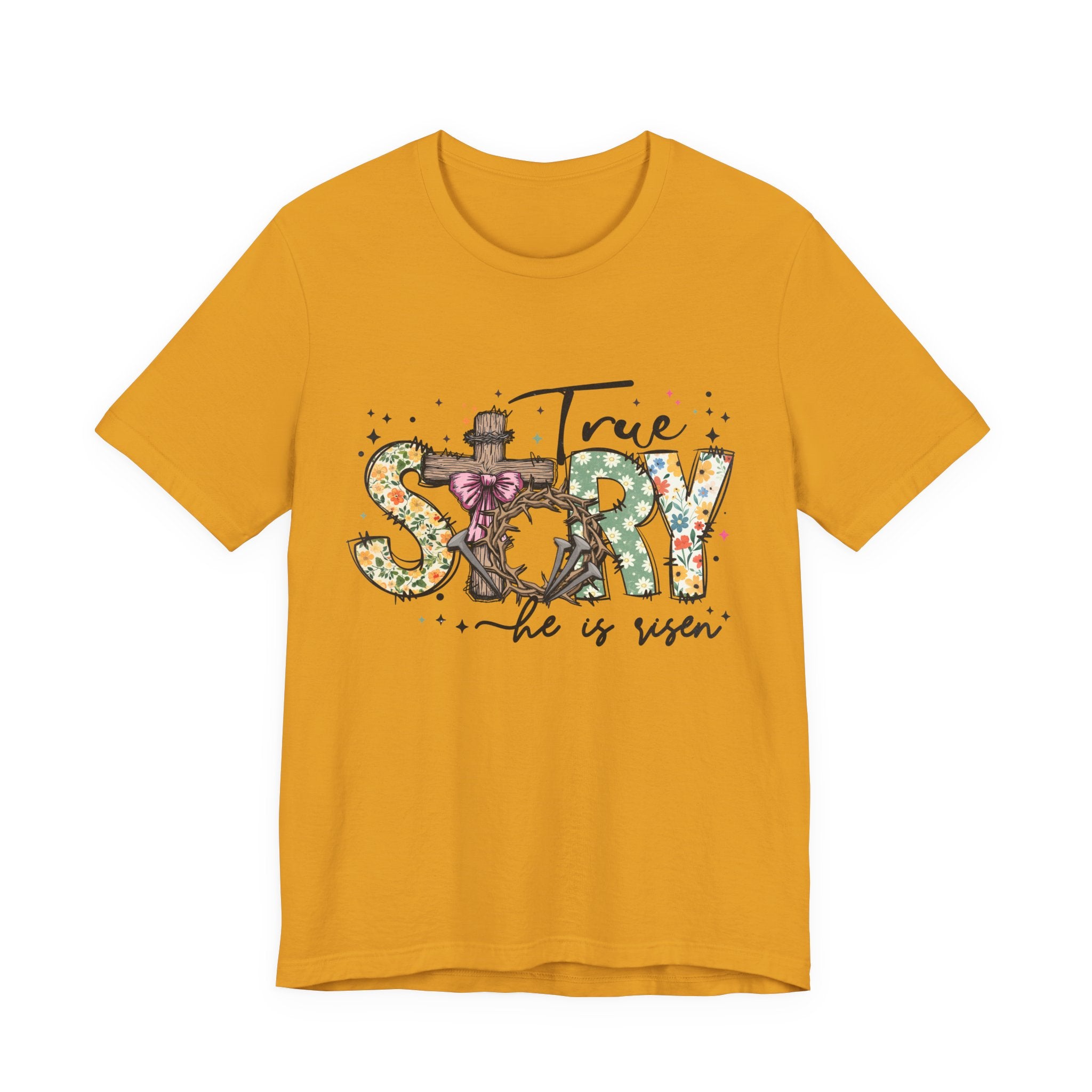 Easter 'True Story He is Risen' Floral T‑Shirt
