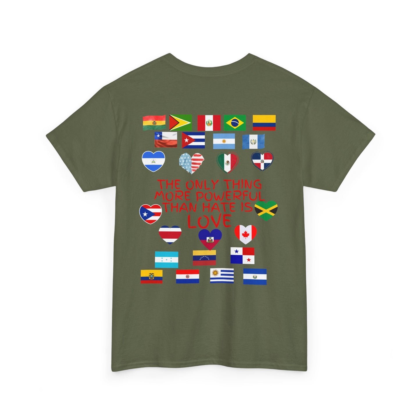 T‑Shirt — “Together for America” Love & Flags Graphic Tee