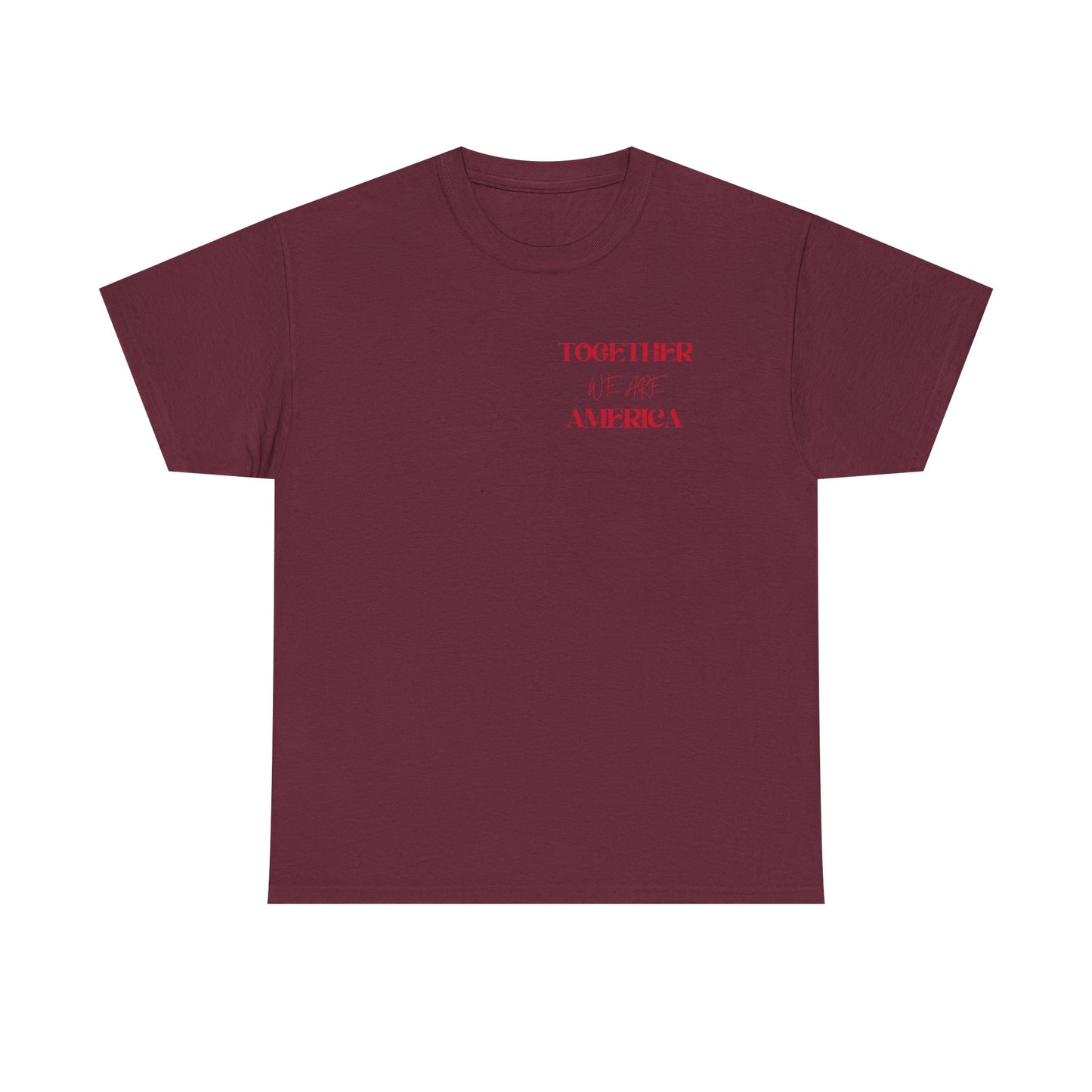 T‑Shirt — “Together for America” Love & Flags Graphic Tee