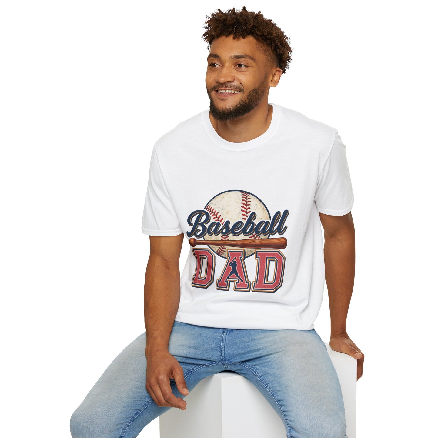Baseball Dad T-Shirt — Vintage Baseball Graphic Tee for Fathers