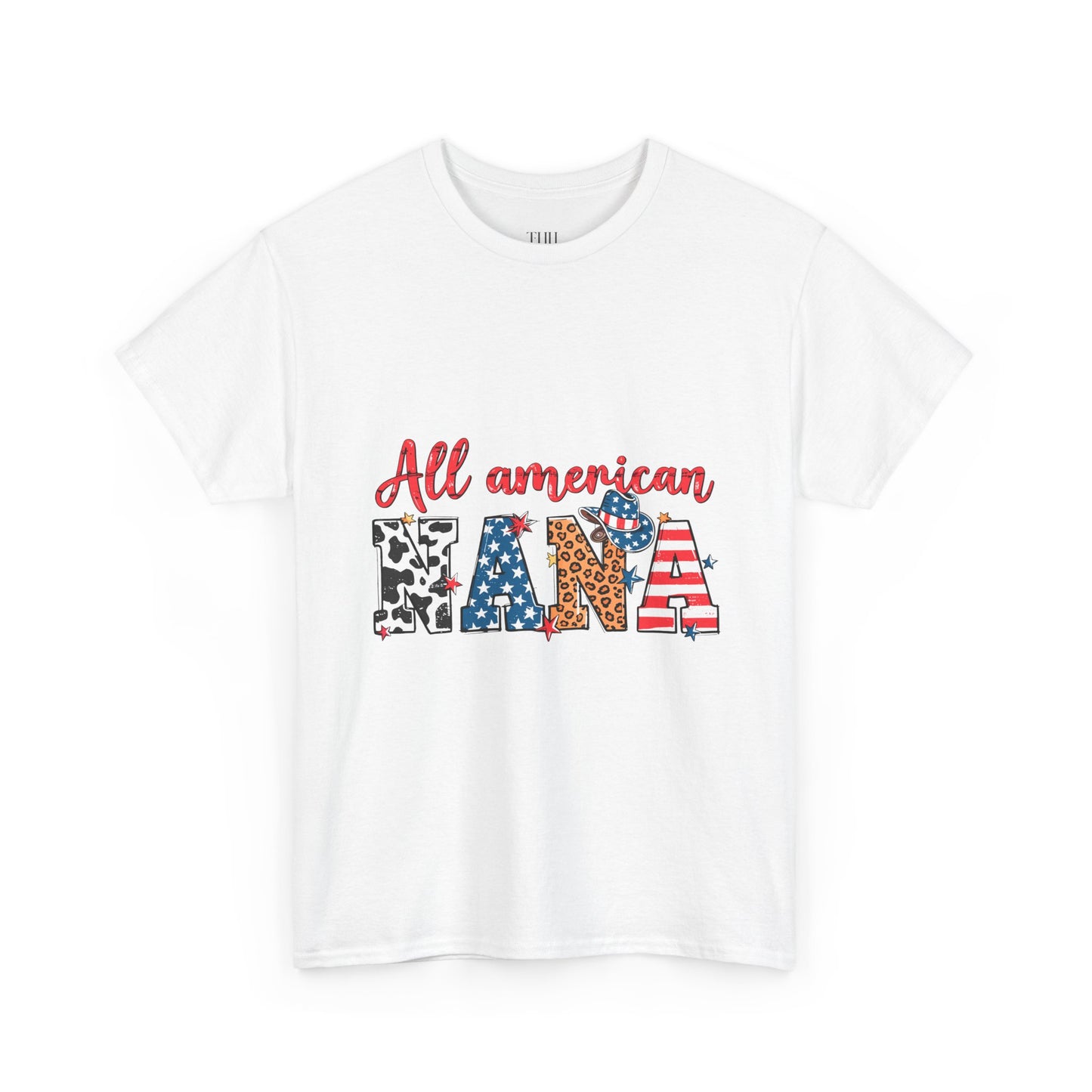 All American Nana T-Shirt — Patriotic Grandma Tee (Fourth of July Gift)