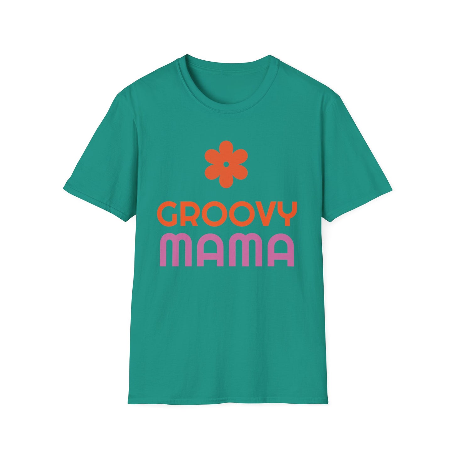 Groovy Mama T-Shirt — Retro Flower Mom Tee for Mothers Day & '70s Vibe