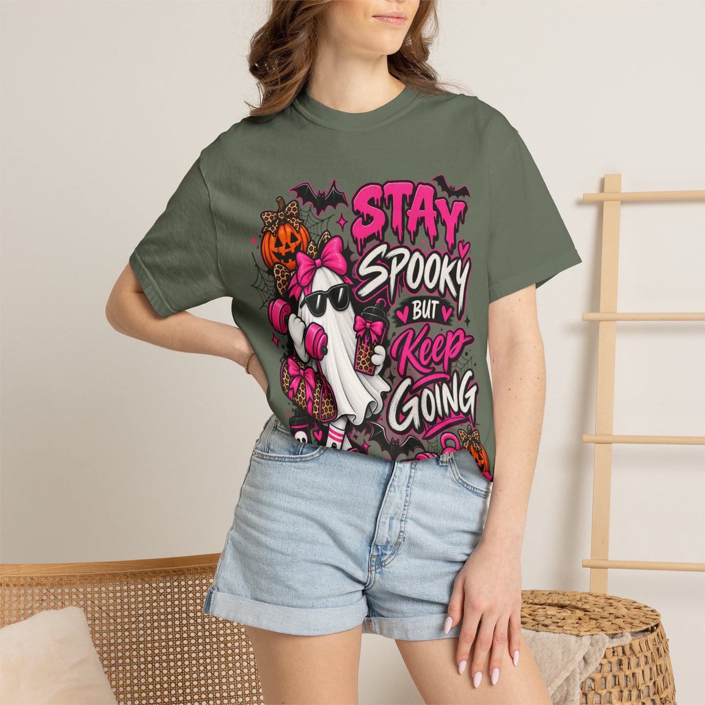 Stay Spooky But Keep Going Graphic T-Shirt