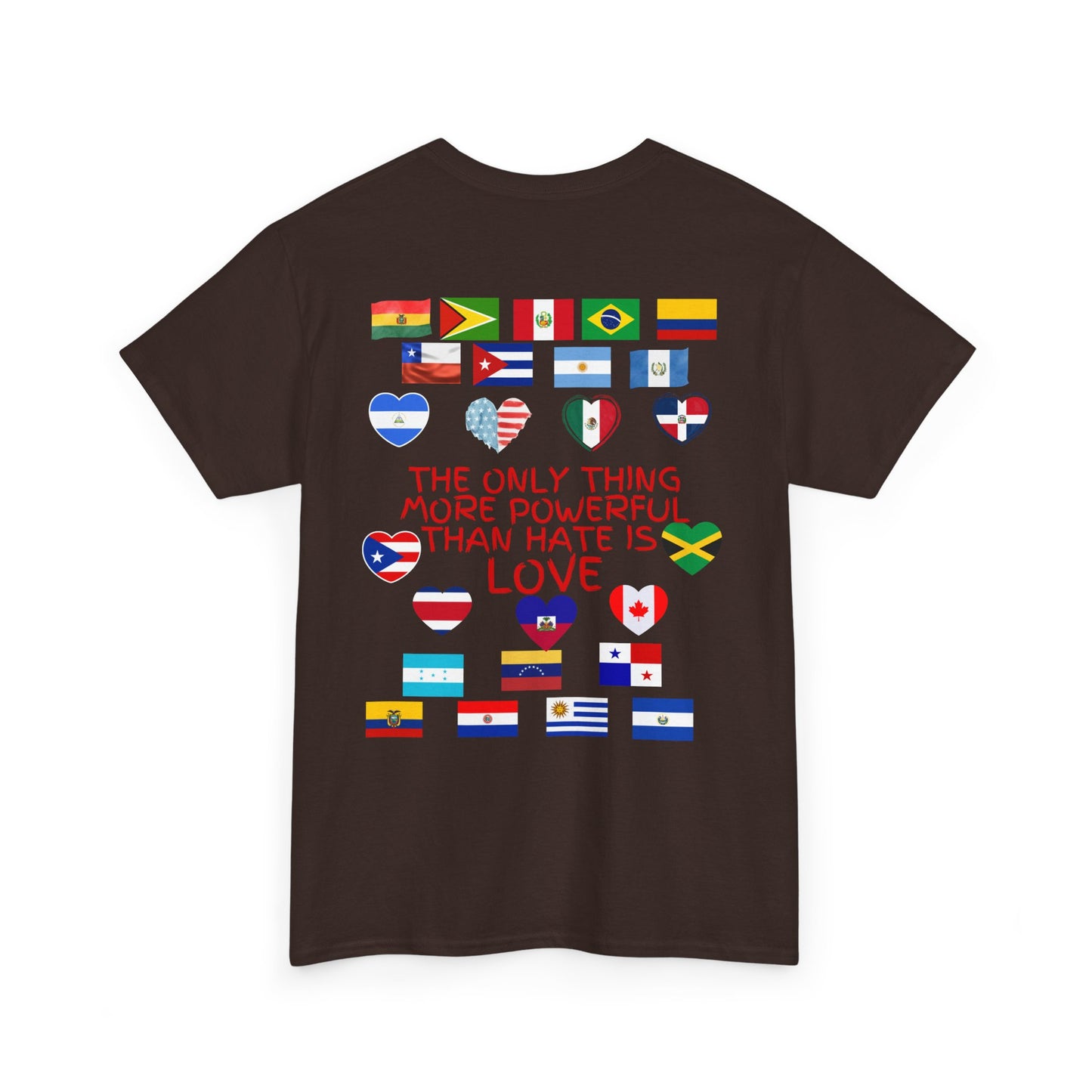 T‑Shirt — “Together for America” Love & Flags Graphic Tee