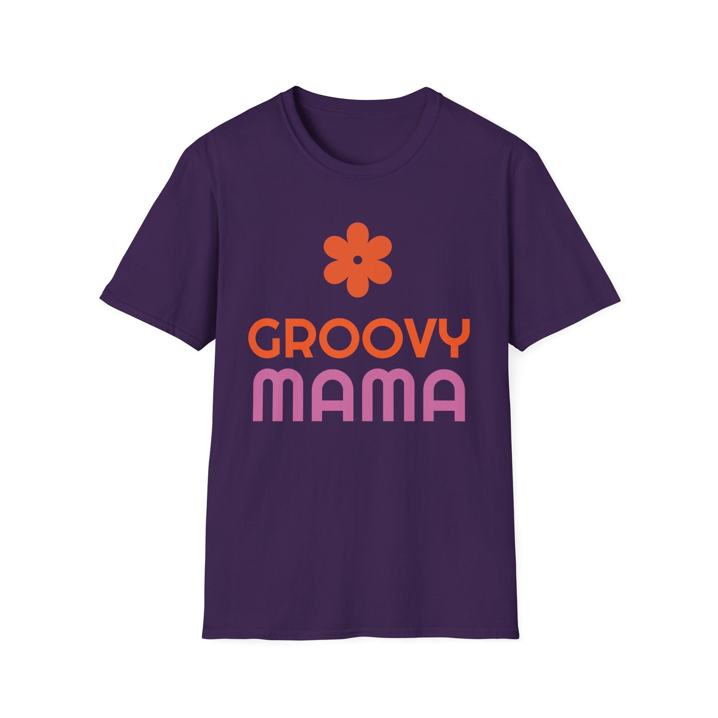 Groovy Mama T-Shirt — Retro Flower Mom Tee for Mothers Day & '70s Vibe