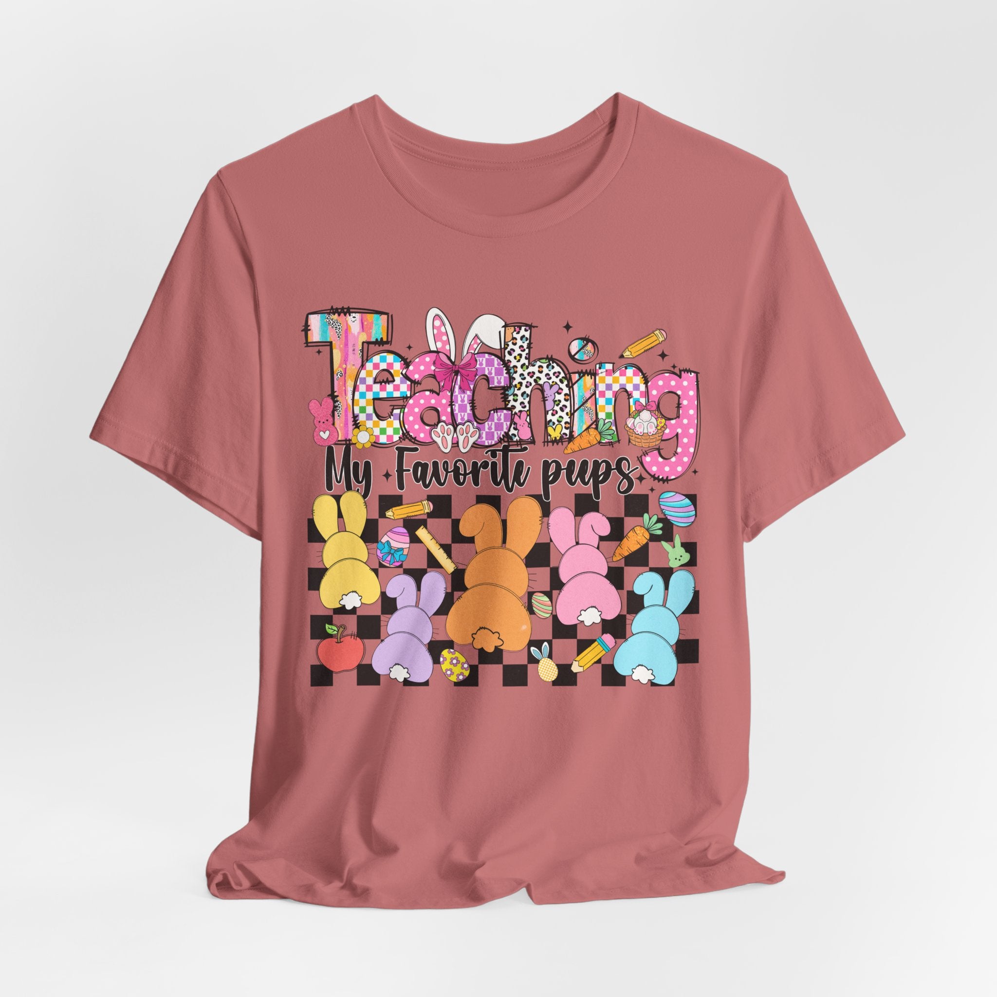 Teaching my Favorite Peeps T-Shirt — Colorful Bunny Tail Hunt Tee