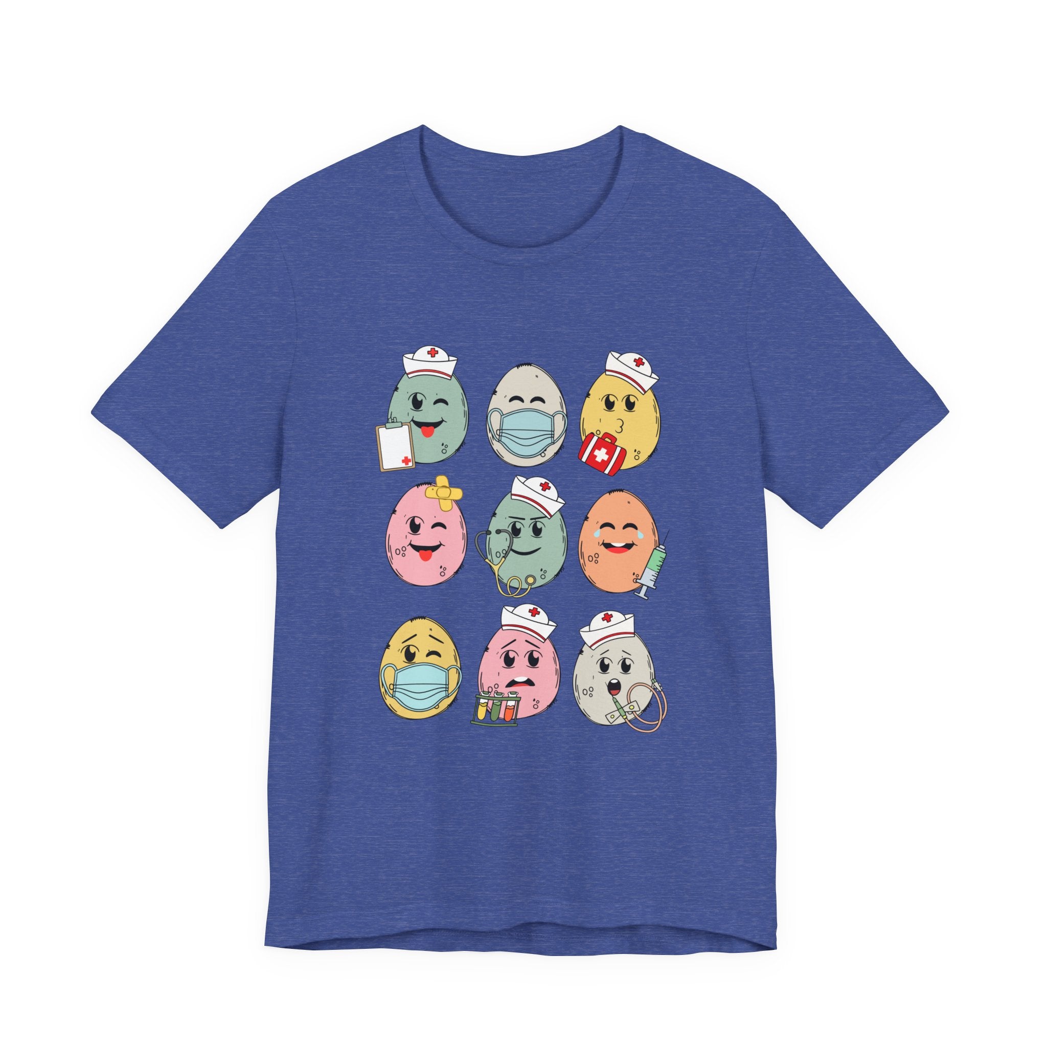 Cute Nurse Egg Emoji T-Shirt – Healthcare Worker Appreciation Tee