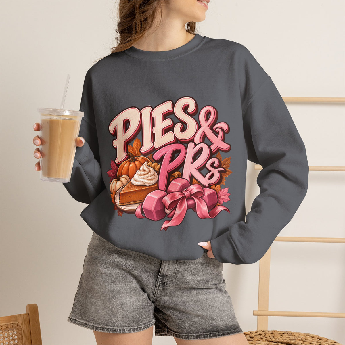 Sweatshirt — "Pies & PRs" Fall Pie Baking Graphic Crewneck