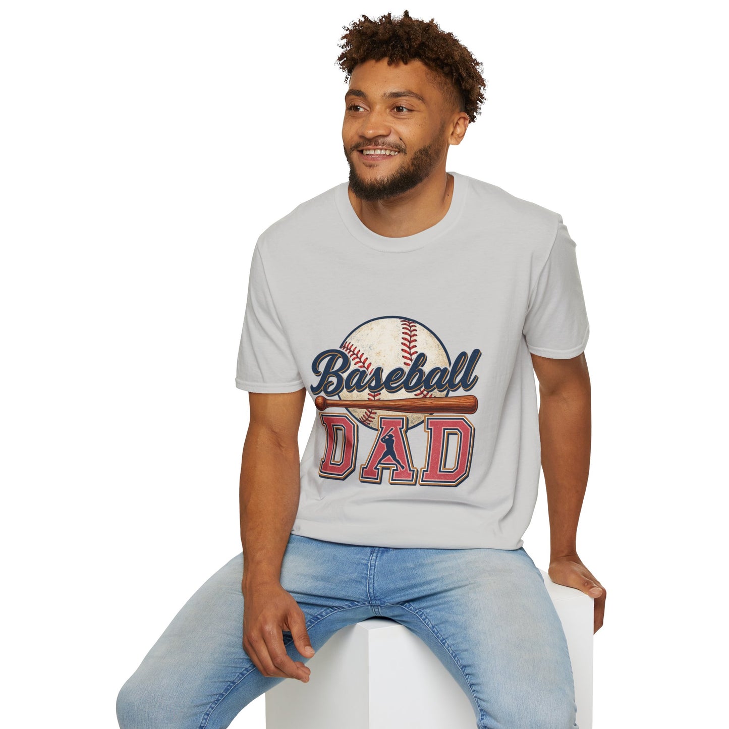Baseball Dad T-Shirt — Vintage Baseball Graphic Tee for Fathers