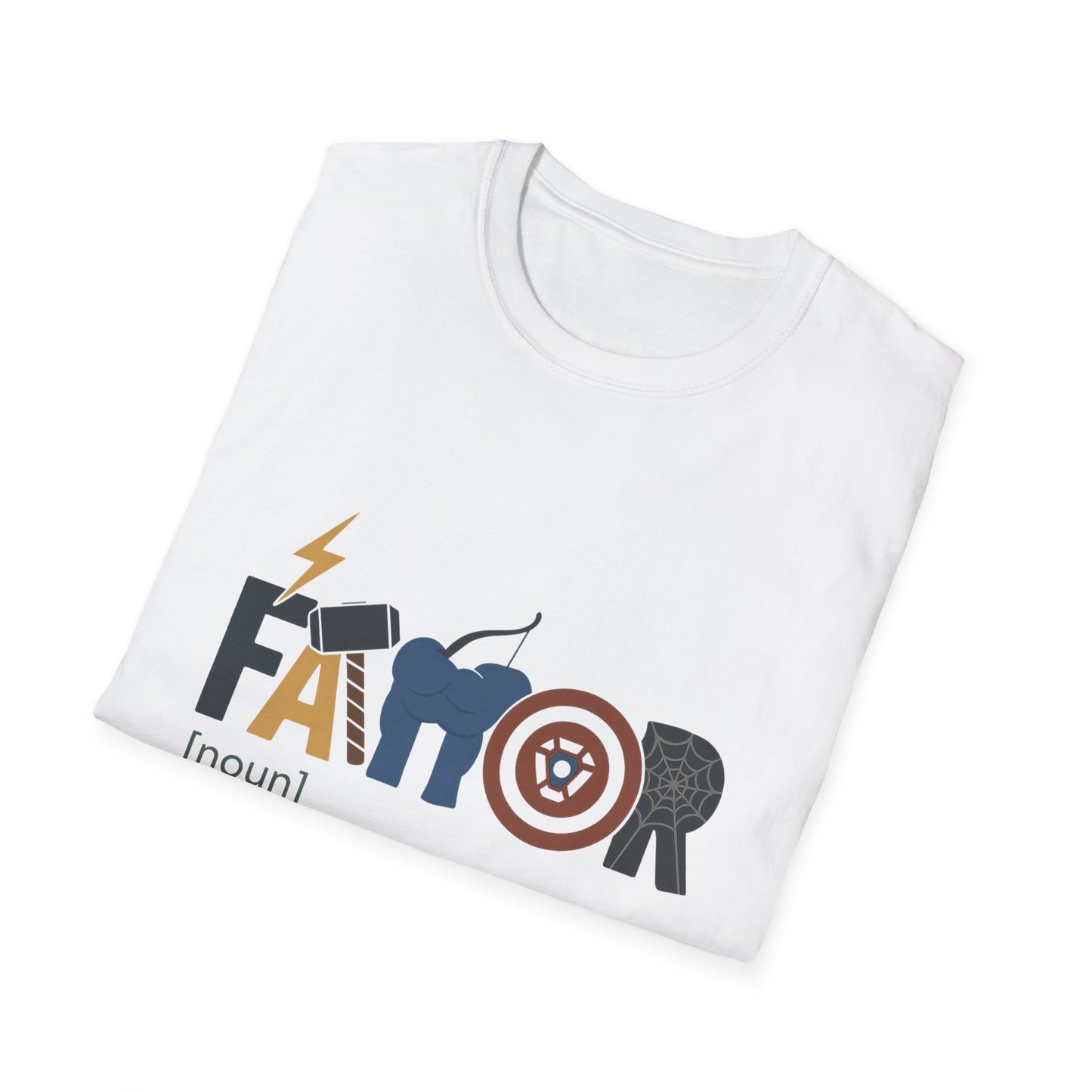 Superhero Dad Definition T-Shirt — “FAVOR: like a dad, but mightier” Funny Father’s Day Tee
