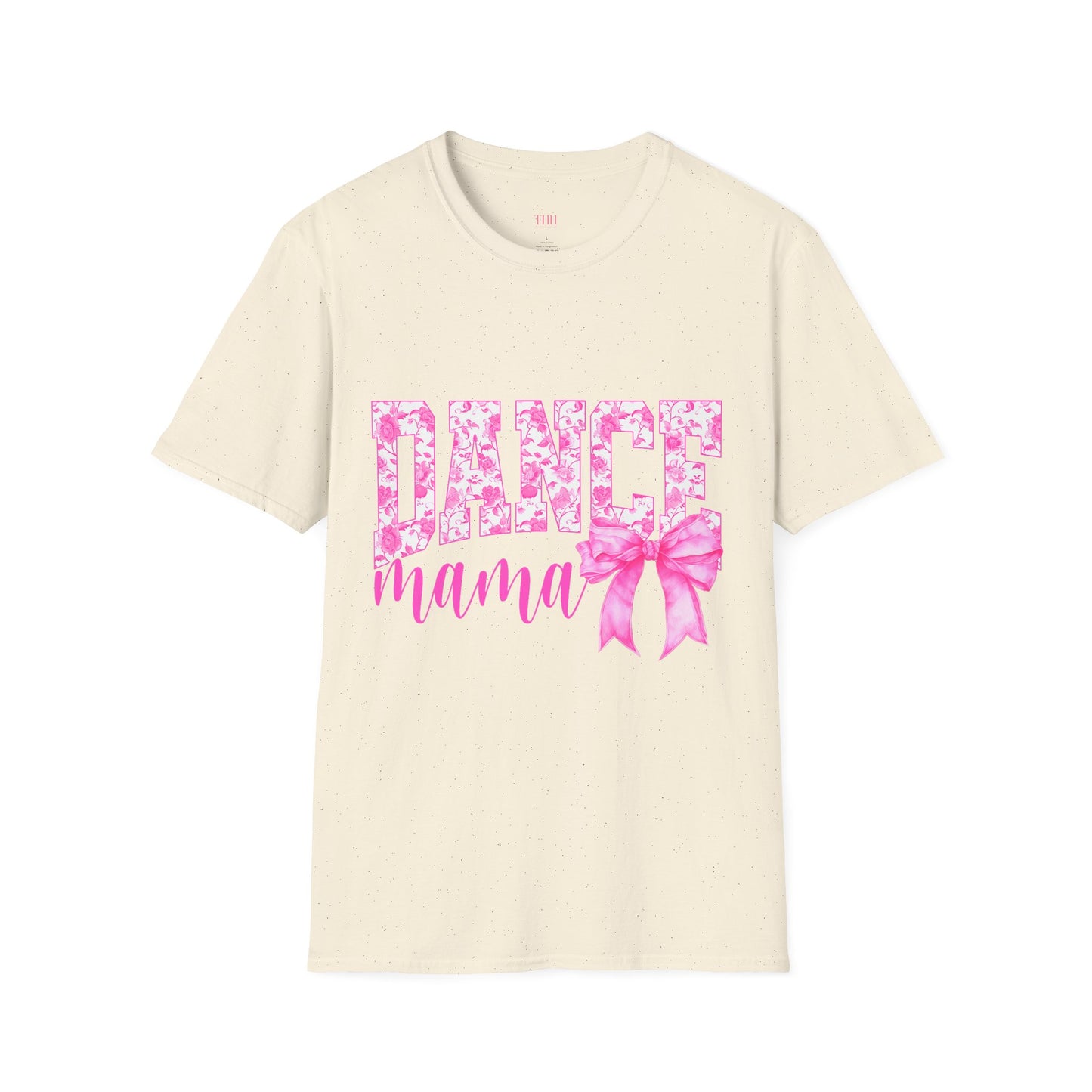 Dance Mama T-Shirt — Pink Floral Dance Mom Tee with Bow