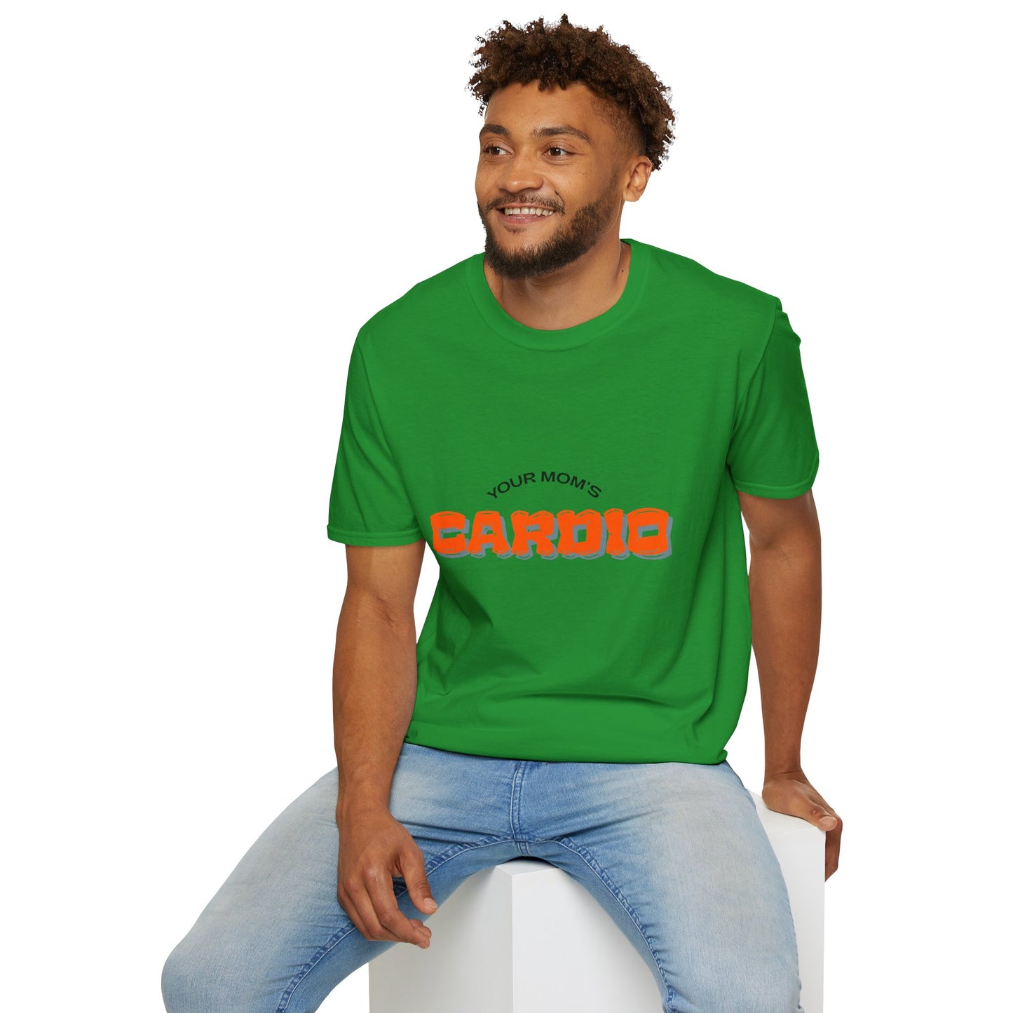 T‑Shirt — "Your Mom's Cardio" Funny Gym Tee