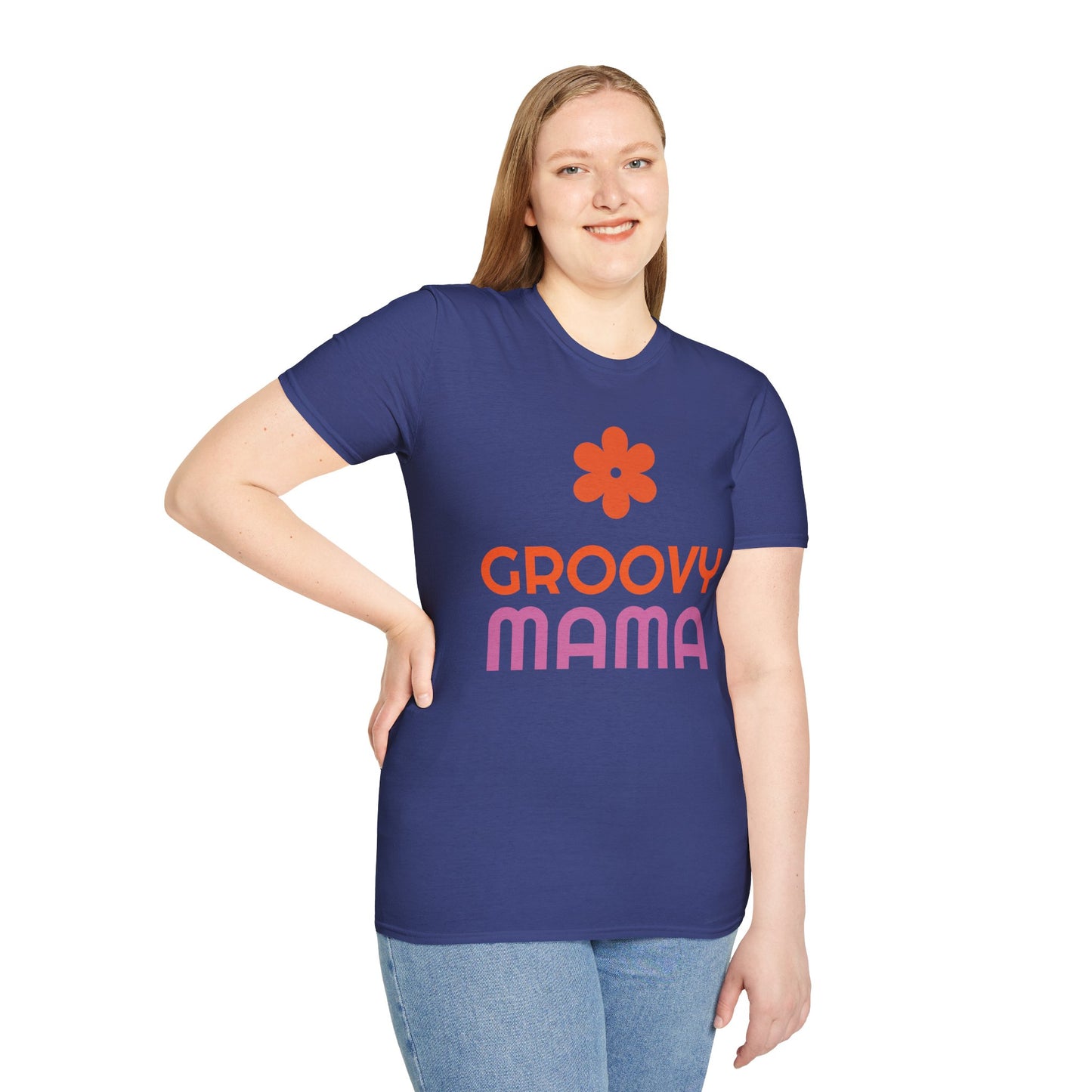 Groovy Mama T-Shirt — Retro Flower Mom Tee for Mothers Day & '70s Vibe