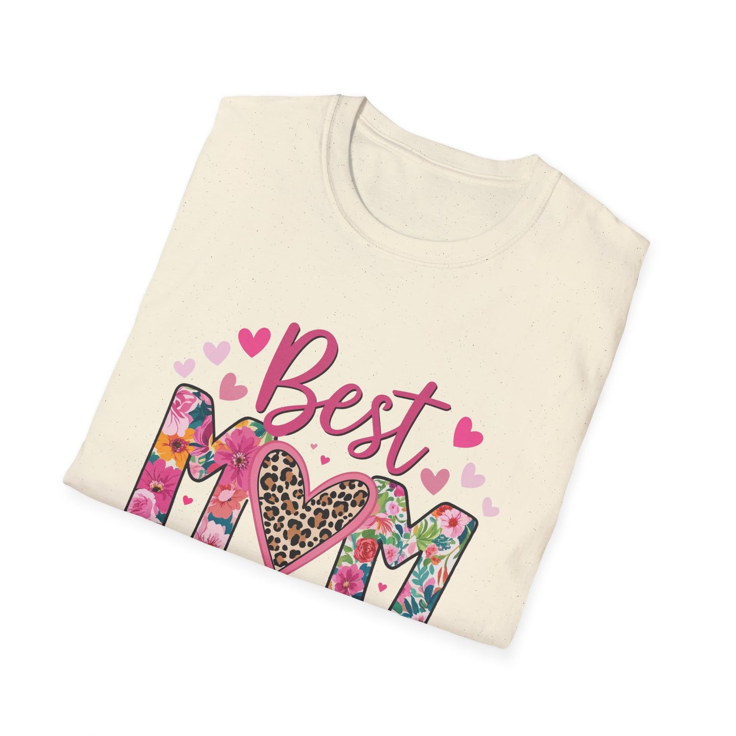 Best Mom Ever T-Shirt — Floral & Leopard Heart Mother's Day Tee