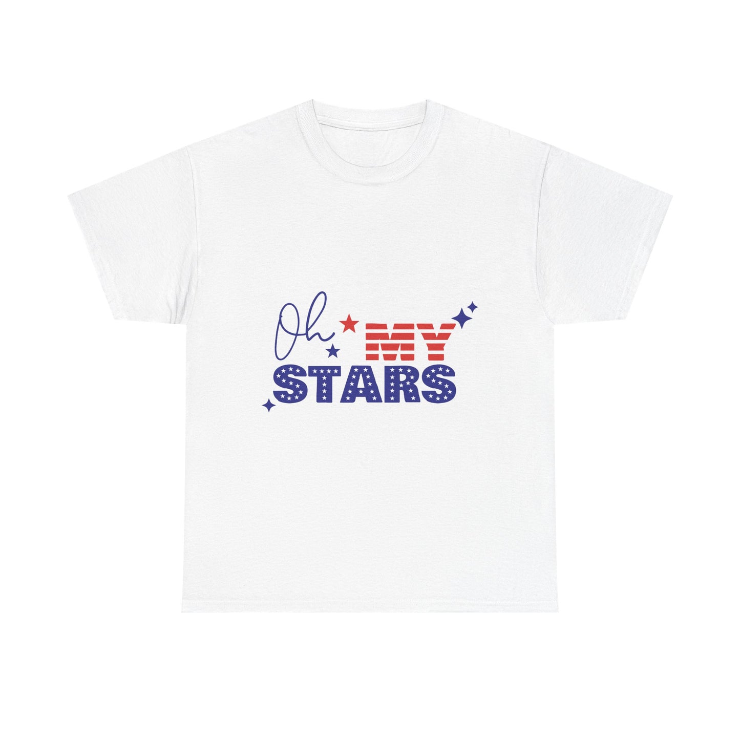 Patriotic "Oh My Stars" T-Shirt – Fourth of July USA Flag Tee