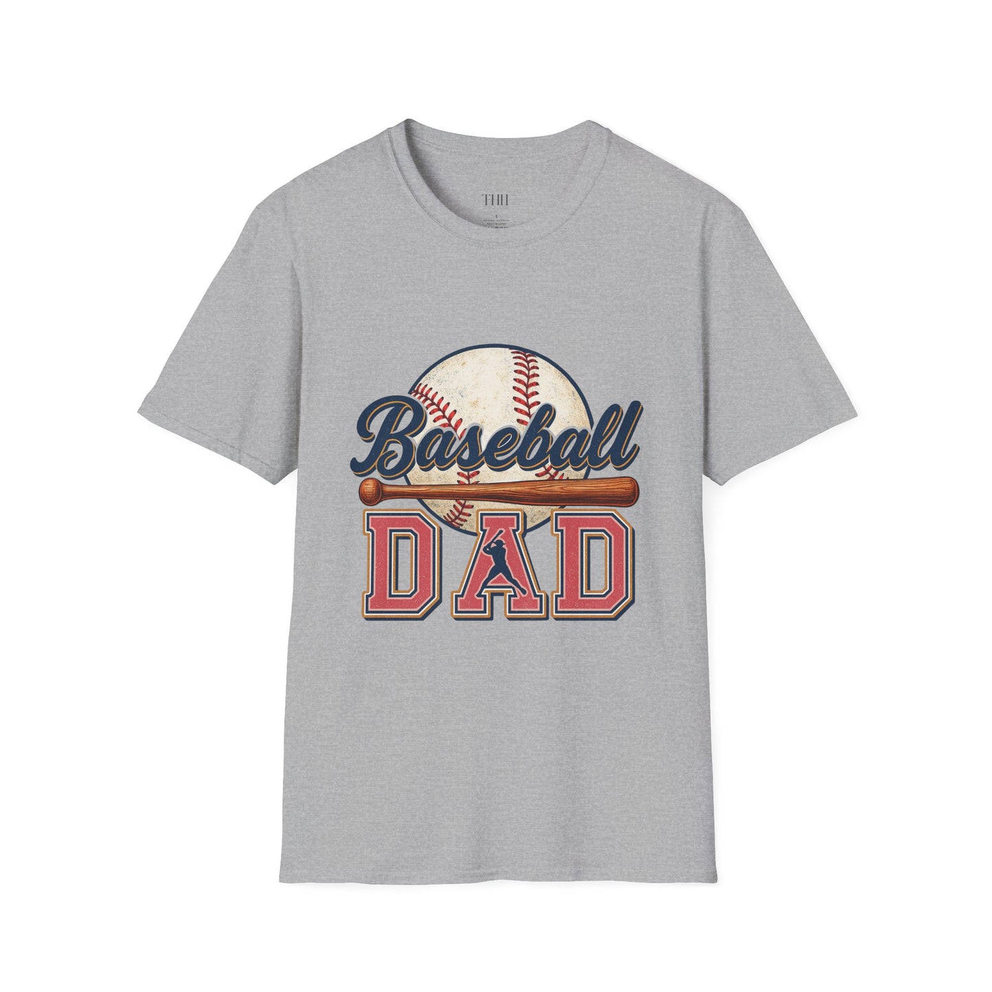 Baseball Dad T-Shirt — Vintage Baseball Graphic Tee for Fathers