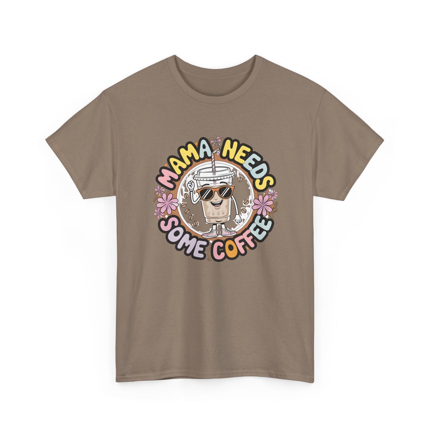Mama Needs Some Coffee T-Shirt – Cute Coffee Mom Graphic Tee
