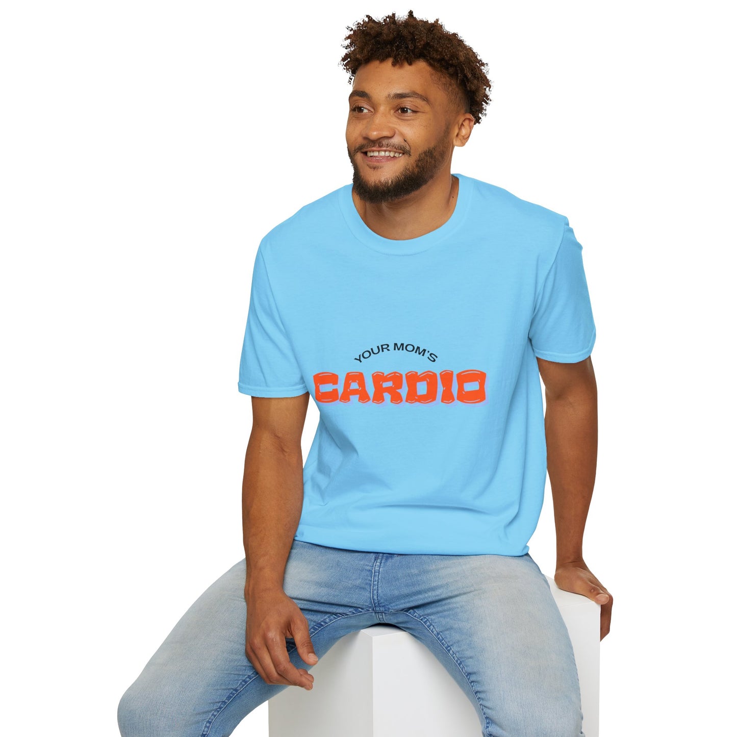 T‑Shirt — "Your Mom's Cardio" Funny Gym Tee