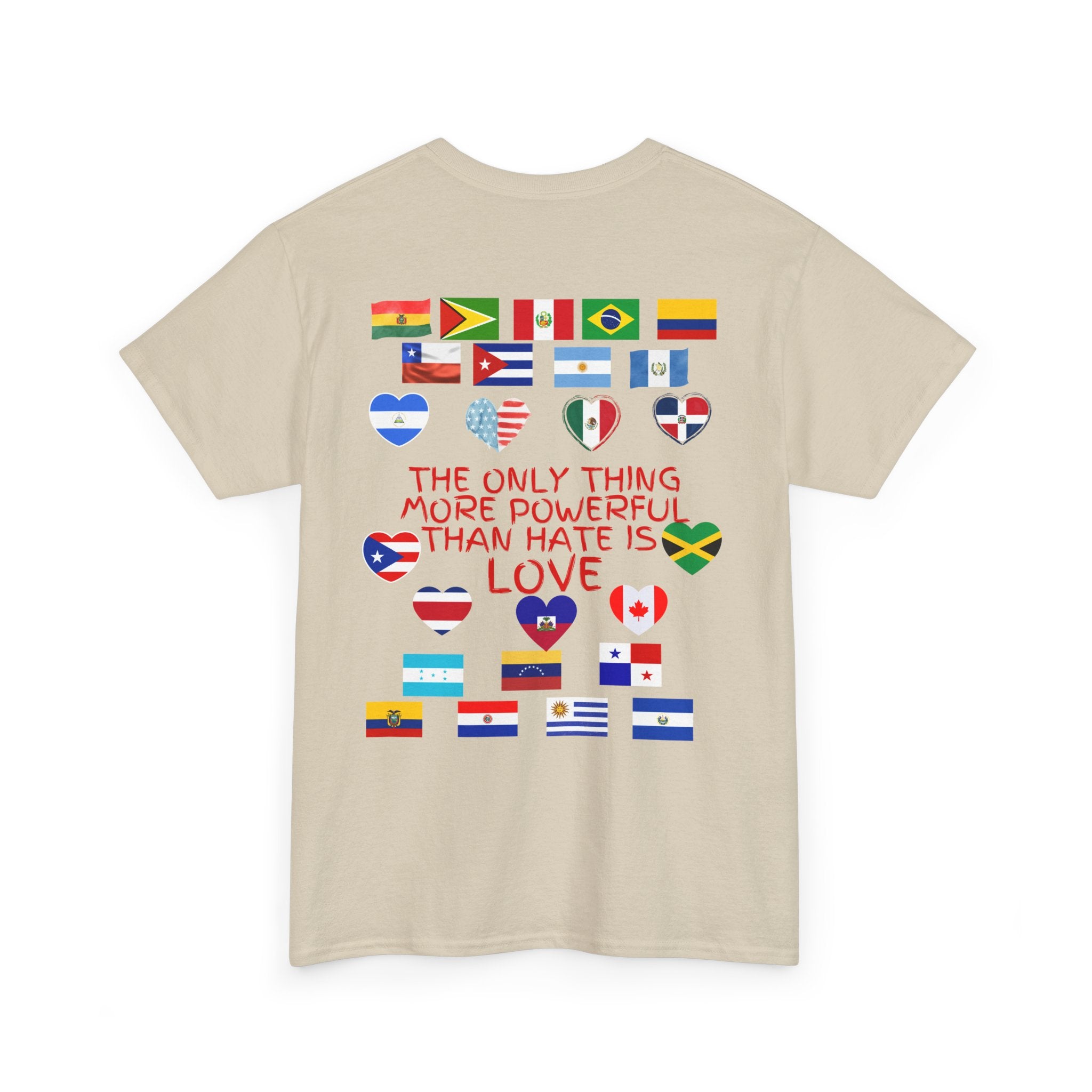 T‑Shirt — “Together for America” Love & Flags Graphic Tee